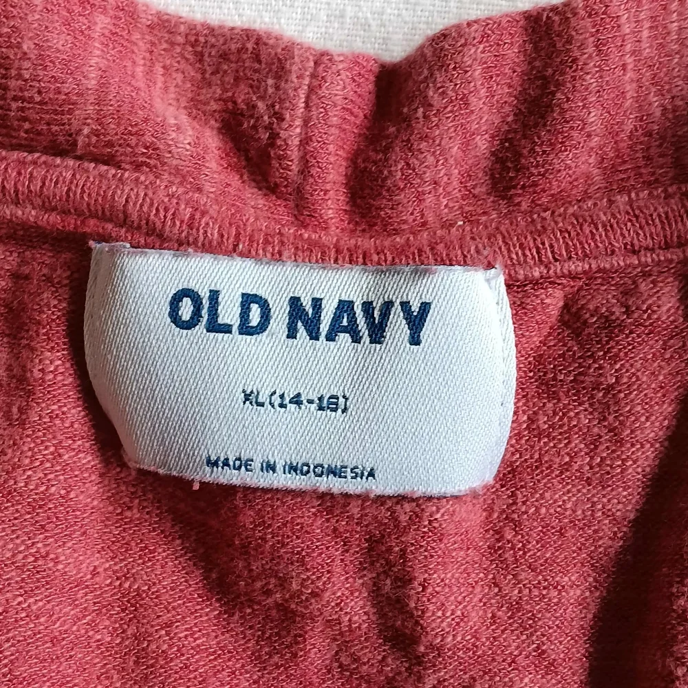 Old Navy Pink Button Down Sweater With Ruffles